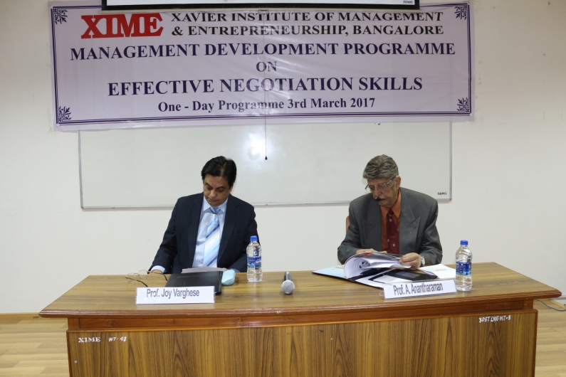 MDP on Effective Negotiation Skills